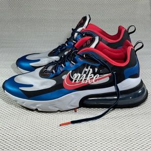 Nike Air Max 270 React Script Swoosh Sneakers